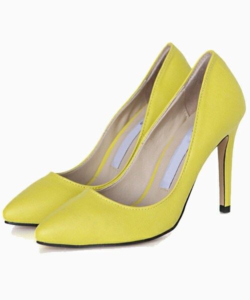 DHOLIC（ディーホリック）の「ポップカラー9cmヒールシューズ（パンプス・レディース・シルバー/ディープスカイブルー/ピンク/ベージュ/ホワイト/ライム・240）」の5枚目の写真