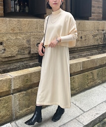 Chez toi | ケーププルオーバー×リブワンピースニットアップ(ワンピース/ドレス)