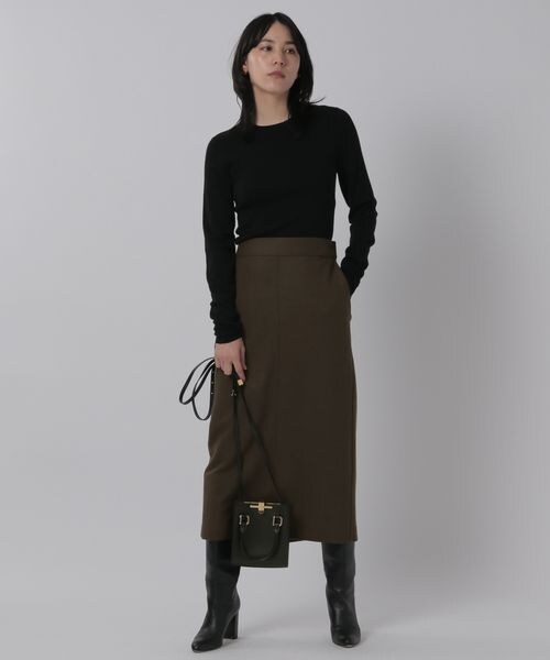 Chaos（カオス）の「ラクレジャージ－タイトスカート（スカート・レディース・ベージュ55/ブラウン57・36/38）」の9枚目の写真