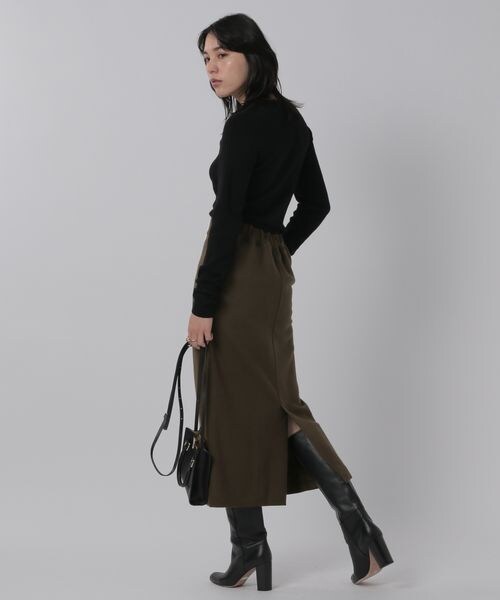 Chaos（カオス）の「ラクレジャージ－タイトスカート（スカート・レディース・ベージュ55/ブラウン57・36/38）」の6枚目の写真