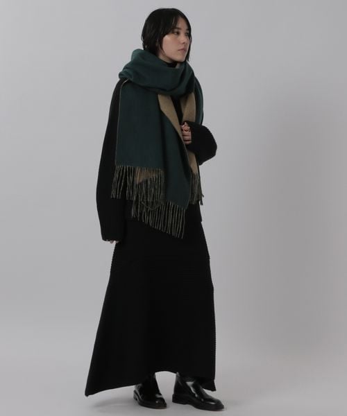 新品未使用タグ付き⭐︎アソースメレ　カオス別注　カシミヤリバーシブルストール Chaos（カオス）の「別注スポンジカシミヤ リバーシブルストール