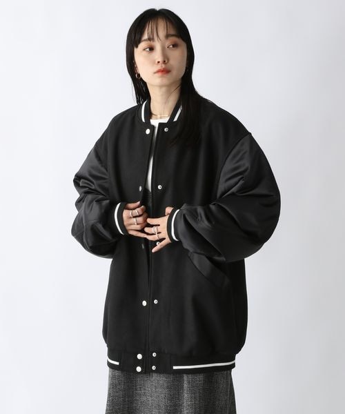 【後払い手数料無料】 JEANASIS（ジーナシス）の「キリカエBIGスタジャン（）」 - WEAR ジャケット・アウター