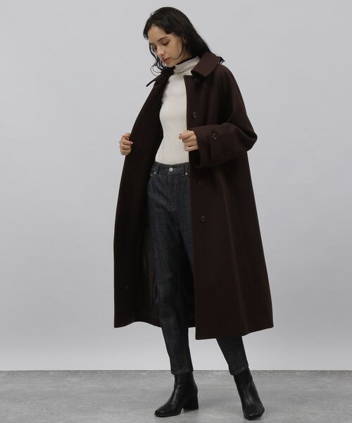 LAKOLE（ラコレ）の「ウーリーテックステンカラーオーバーコート
