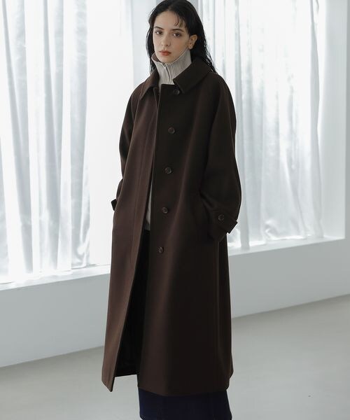 LAKOLE（ラコレ）の「ウーリーテックステンカラーオーバーコート