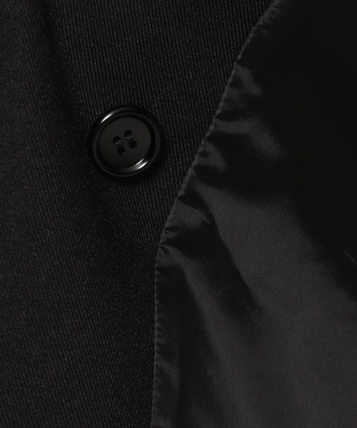 LEPSIM（レプシィム）の「ツイルダブルオーバージャケット（ジャケット/アウター・レディース・チャコールグレー19/モカブラウン58・FREE SIZE）」の16枚目の写真