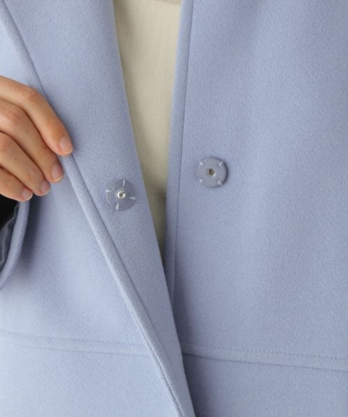 LEPSIM（レプシィム）の「TRノーカラーコート（ジャケット/アウター・レディース・ブラック09/キャメル54/ブルー83・FREE SIZE）」の22枚目の写真