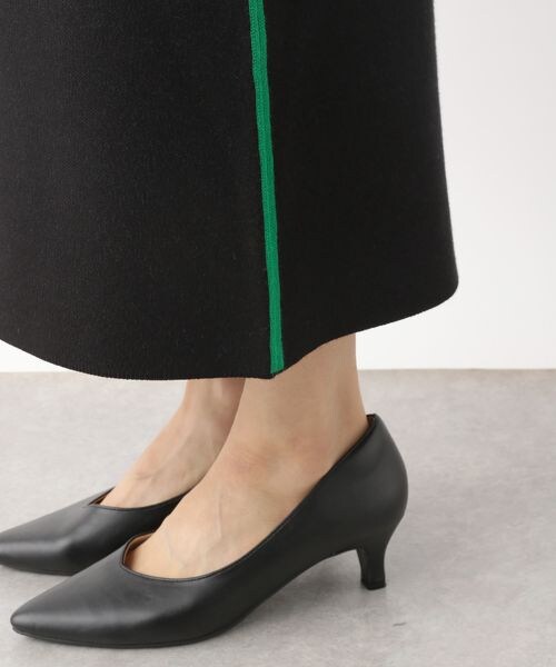 LEPSIM(レプシィム)の「12ゲージ無地柄ナロースカート(スカート・レディース・ブラック09/ブラック×ガラ10/イエロー×ガラ65・FREE SIZE)」の13枚目の写真