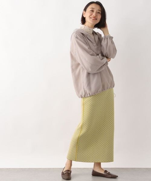 LEPSIM(レプシィム)の「12ゲージ無地柄ナロースカート(スカート・レディース・ブラック09/ブラック×ガラ10/イエロー×ガラ65・FREE SIZE)」の8枚目の写真