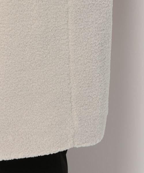 LEPSIM（レプシィム）の「ライトノーカラーボアコート（ジャケット/アウター・レディース・グレージュ13/チャコール19/モカ53・M/L）」の19枚目の写真