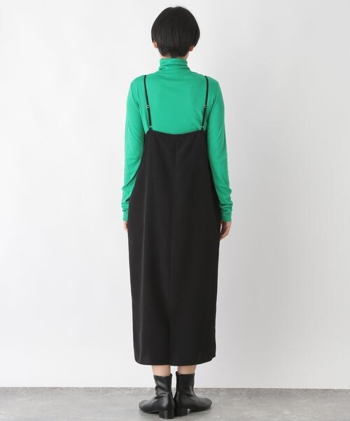 LEPSIM(レプシィム)の「スクエアストレートキャミワンピース(ワンピース/ドレス・レディース・ブラック09/ブラウン55/グリーン75・FREE SIZE)」の10枚目の写真
