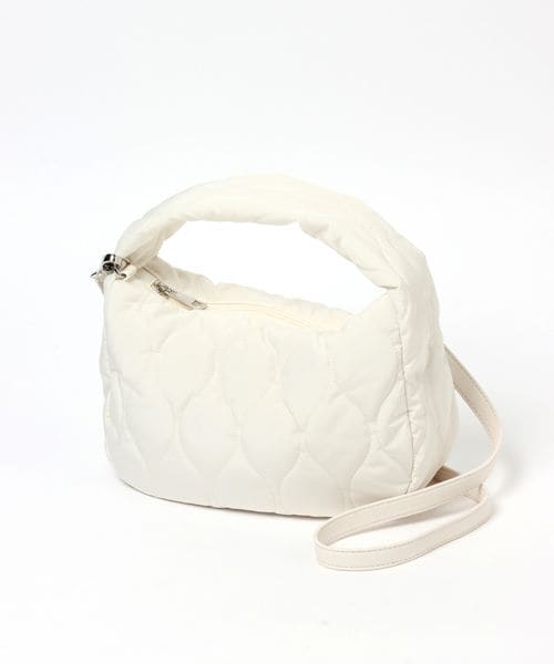 LEPSIM(レプシィム)の「キルティングクロワッサンショルダーバッグ(バッグ・レディース・アイボリー08/ピンク28/グリーン75・ONE SIZE)」の10枚目の写真