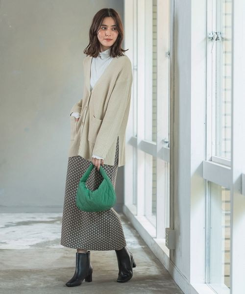 LEPSIM(レプシィム)の「キルティングクロワッサンショルダーバッグ(バッグ・レディース・アイボリー08/ピンク28/グリーン75・ONE SIZE)」の9枚目の写真