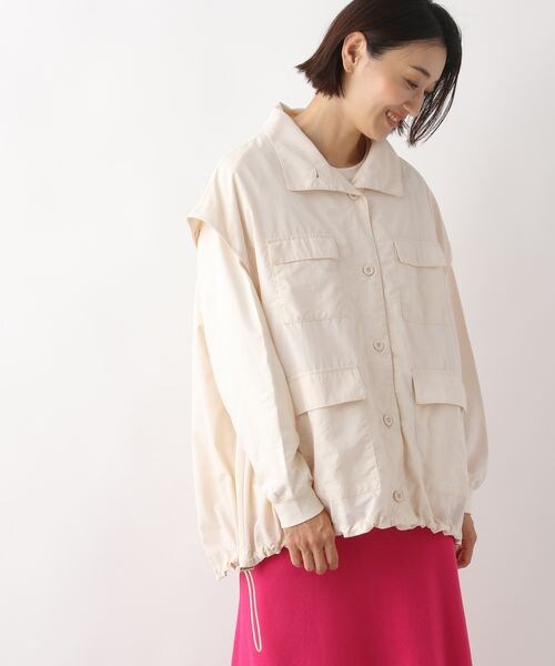 LEPSIM（レプシィム）の「ナイロン2WAYジャケット（ジャケット/アウター・レディース・アイボリー08/ブラック09/カーキ78・FREE SIZE）」の6枚目の写真