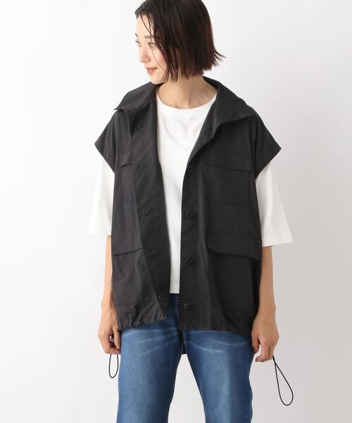 LEPSIM（レプシィム）の「ナイロン2WAYジャケット（ジャケット/アウター・レディース・アイボリー08/ブラック09/カーキ78・FREE SIZE）」の9枚目の写真