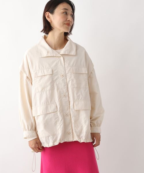 LEPSIM（レプシィム）の「ナイロン2WAYジャケット（ジャケット/アウター・レディース・アイボリー08/ブラック09/カーキ78・FREE SIZE）」の4枚目の写真