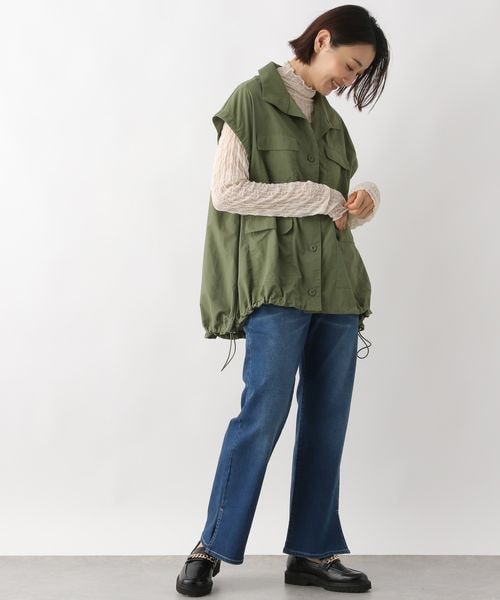 LEPSIM（レプシィム）の「ナイロン2WAYジャケット（ジャケット/アウター・レディース・アイボリー08/ブラック09/カーキ78・FREE SIZE）」の12枚目の写真