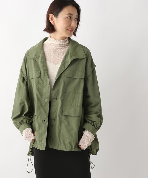 LEPSIM（レプシィム）の「ナイロン2WAYジャケット（ジャケット/アウター・レディース・アイボリー08/ブラック09/カーキ78・FREE SIZE）」の3枚目の写真