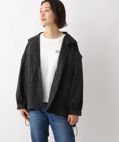 LEPSIM（レプシィム）の「ナイロン2WAYジャケット（ジャケット/アウター・レディース・アイボリー08/ブラック09/カーキ78・FREE SIZE）」の8枚目の写真