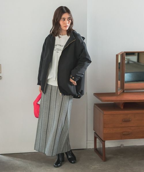 LEPSIM(レプシィム)の「12ゲージ満たされニットスカート(スカート・レディース・ブラック09/レッド35/ブラウン54/ネイビー88・FREE SIZE/FREE TALL)」の5枚目の写真