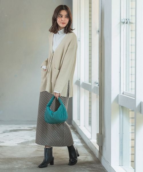 LEPSIM(レプシィム)の「12ゲージ満たされニットスカート(スカート・レディース・ブラック09/レッド35/ブラウン54/ネイビー88・FREE SIZE/FREE TALL)」の9枚目の写真