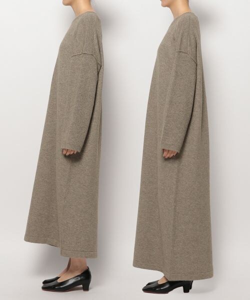 LEPSIM（レプシィム）の「7ゲージワイドロングワンピース（ワンピース/ドレス・レディース・グレー15/モカ53/ブルー86・FREE SIZE/FREE TALL）」の12枚目の写真