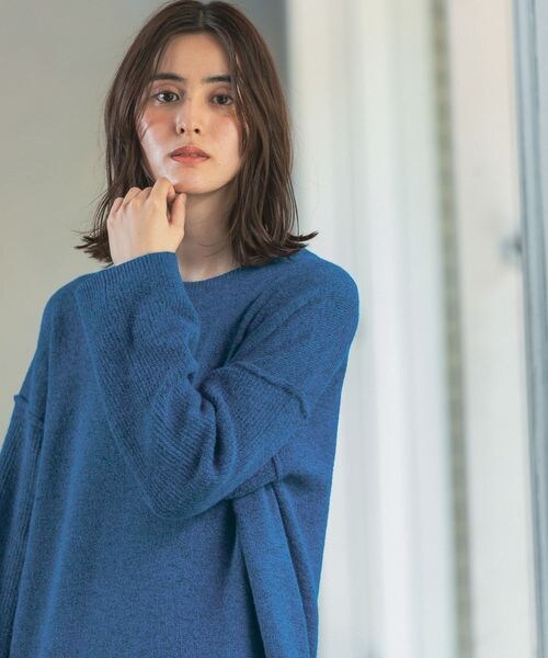 LEPSIM（レプシィム）の「7ゲージワイドロングワンピース（ワンピース/ドレス・レディース・グレー15/モカ53/ブルー86・FREE SIZE/FREE TALL）」の10枚目の写真