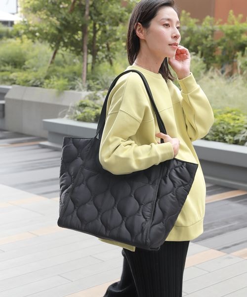 LEPSIM(レプシィム)の「マタニティ/キルティングトートバッグ(バッグ・レディース・ブラック09/カーキ75・ONE SIZE)」の3枚目の写真