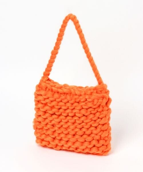 LEPSIM（レプシィム）の「カラーチャンキーニットバッグ（バッグ・レディース・アイボリー08/オレンジ45/ブルー82・ONE SIZE）」の12枚目の写真