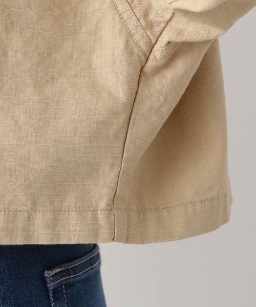 LEPSIM(レプシィム)の「リップストップショートジャケット(ジャケット/アウター・レディース・ベージュ52/カーキ78・FREE SIZE)」の12枚目の写真