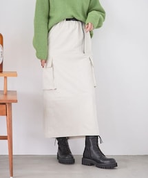 LOWRYS FARM | ミリタリーサイドポケットスカート(スカート)