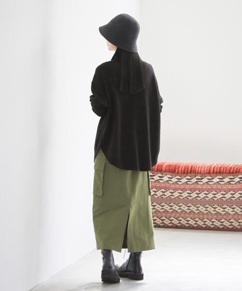 LOWRYS FARM（ローリーズファーム）の「ミリタリーサイドポケットスカート（スカート・レディース・アイボリー08/ブラック09/カーキ78・F）」の14枚目の写真