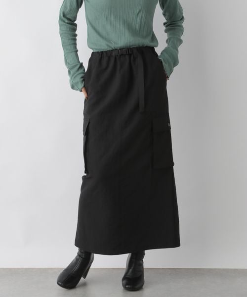 LOWRYS FARM（ローリーズファーム）の「ミリタリーサイドポケットスカート（スカート・レディース・アイボリー08/ブラック09/カーキ78・F）」の11枚目の写真