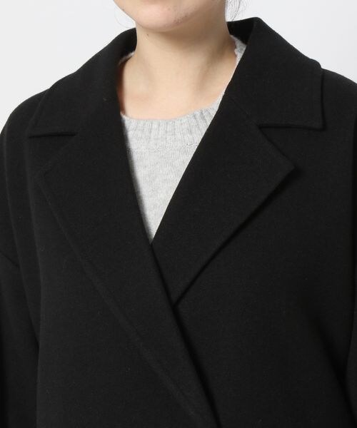 LOWRYS FARM（ローリーズファーム）の「ウールライクロングコート（ジャケット/アウター・レディース・ブラック09/ブラウン55/ダークブラウン58/カーキ78・F）」の17枚目の写真