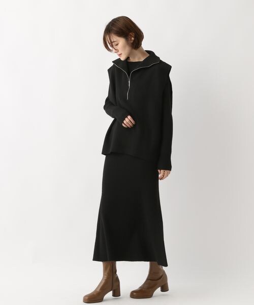 A part by（アパートバイ）の「ZIPベストレイヤードワンピース/WEB先行