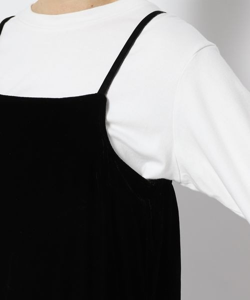 LOWRYS FARM（ローリーズファーム）の「ベロアキャミワンピース（ワンピース/ドレス・レディース・ブラック09/レッド35・F）」の14枚目の写真