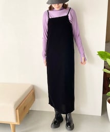 LOWRYS FARM | ベロアキャミワンピース(ワンピース/ドレス)