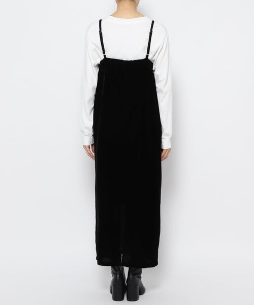 LOWRYS FARM（ローリーズファーム）の「ベロアキャミワンピース（ワンピース/ドレス・レディース・ブラック09/レッド35・F）」の12枚目の写真