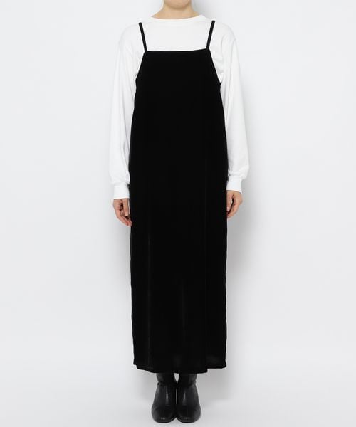 LOWRYS FARM（ローリーズファーム）の「ベロアキャミワンピース（ワンピース/ドレス・レディース・ブラック09/レッド35・F）」の10枚目の写真