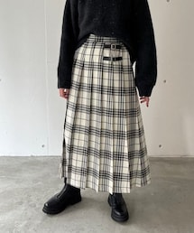 LOWRYS FARM | チェックキルトスカート(スカート)
