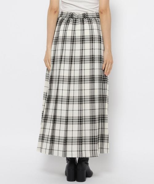 LOWRYS FARM（ローリーズファーム）の「チェックキルトスカート（スカート・レディース・ホワイト01/ブラウン55/ネイビー88・F）」の11枚目の写真