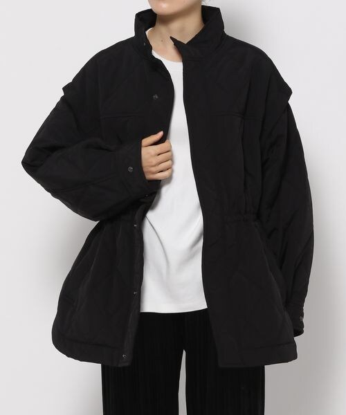 LOWRYS FARM（ローリーズファーム）の「２ＷＡＹキルトブルゾン（ジャケット/アウター・レディース・アイボリー08/ブラック09/ブラウン58・F）」の18枚目の写真