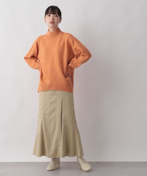 LOWRYS FARM(ローリーズファーム)の「フェイクスエードキリカエフレアスカート(スカート・レディース・アイボリー08/チャコールグレー18・M/L)」の7枚目の写真