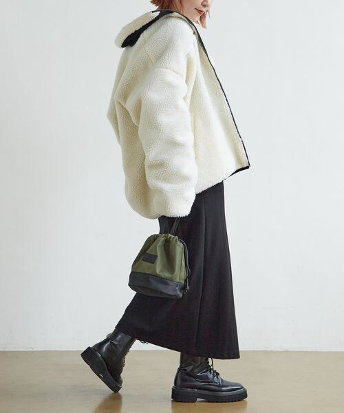 PAGEBOY（ページボーイ）の「キンチャクバック（バッグ・レディース・ヒョウ柄58/カーキ78・FREE）」の9枚目の写真