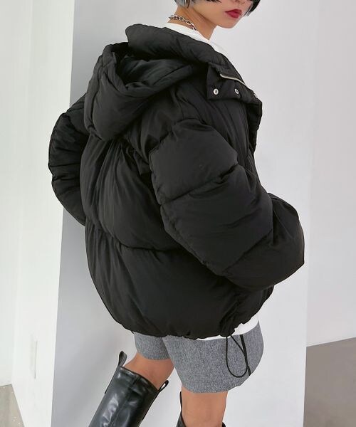 PAGEBOY（ページボーイ）の「エアサーマルブルゾン（ジャケット/アウター・レディース・ブラック09/グレージュ12/ブラウン58・F）」の6枚目の写真