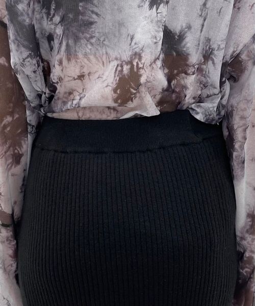 PAGEBOY（ページボーイ）の「ダメージヘムニットスカート（スカート・レディース・オフホワイト05/ブラック09/チェリー35・F）」の22枚目の写真