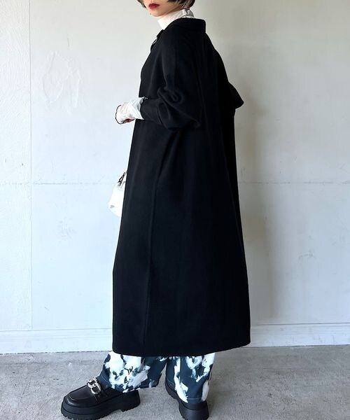 PAGEBOY（ページボーイ）の「ハイネックZIPニットワンピース（ワンピース/ドレス・レディース・ブラック09/ショコラ59/ペールブルー89・F）」の4枚目の写真