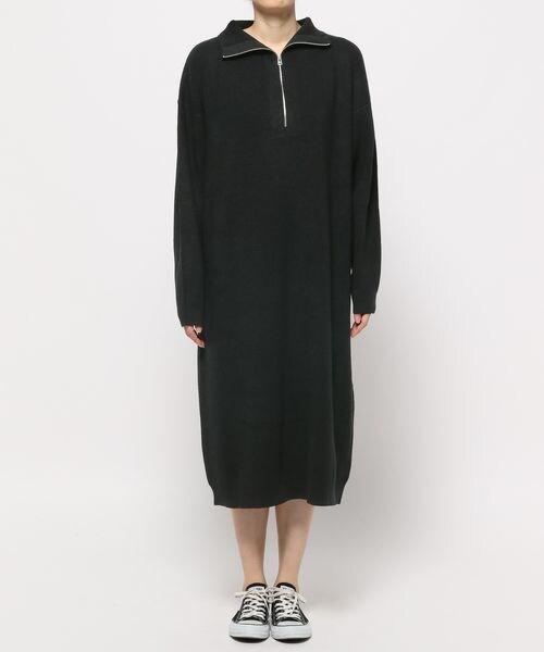 PAGEBOY（ページボーイ）の「ハイネックZIPニットワンピース（ワンピース/ドレス・レディース・ブラック09/ショコラ59/ペールブルー89・F）」の14枚目の写真