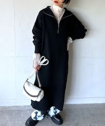 PAGEBOY | ハイネックZIPニットワンピース(ワンピース/ドレス)