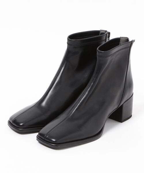 PAGEBOY（ページボーイ）の「ストレッチスクエアブーツ（シューズ・レディース・オフホワイト05/ブラック09・M(23.5cm)/L(24.5cm)）」の8枚目の写真