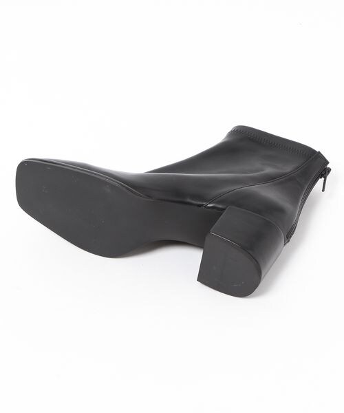 PAGEBOY（ページボーイ）の「ストレッチスクエアブーツ（シューズ・レディース・オフホワイト05/ブラック09・M(23.5cm)/L(24.5cm)）」の12枚目の写真